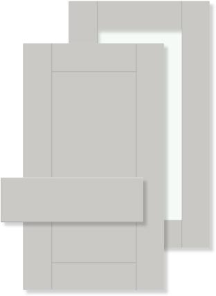 KÖK KÖK Kökluckor Kökluckor (forts.) Målad lucka Annika i kulör F20 Vit, 19 mm MDF-board med fasad kant.