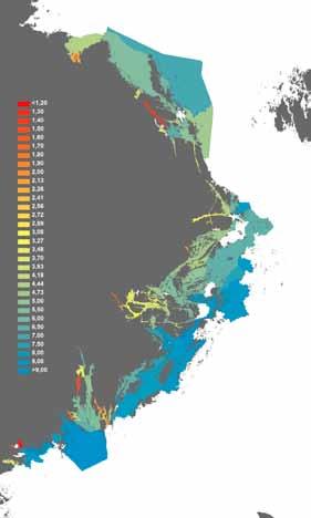 siktdjup Mätvärden Siktdjup (m) augusti 2016 Extremt klart vatten kännetecknar sommaren 2016.