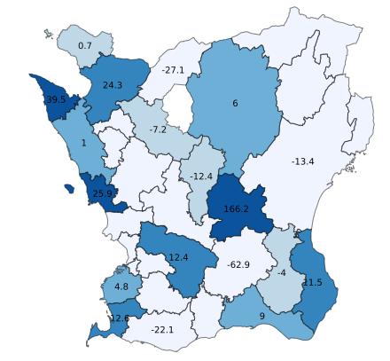 Gästnätter i Skåne, jan-feb 2018 532 557 gästnätter (+4,6 %, +23 243 st) (Utveckling per marknad HSVC.