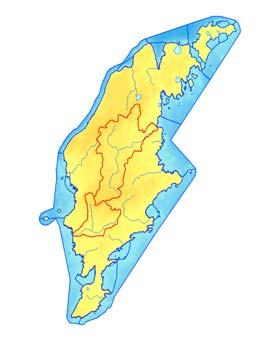 Gotlandskusten Figur 30. Karta över Gotlandsskustens indelning i kustvattenförekomster, samt tillhörande avrinningsområden. Det förekommer ingen kustvattenkontroll runt Gotlandskusten.