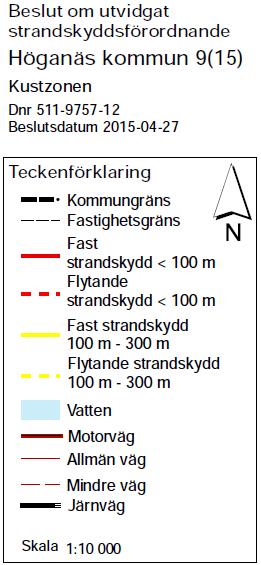 Bilaga 1. Figur 1. Strandskydd Arild.