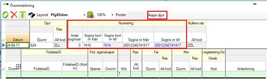 Sida 7 av 11 Nu skapas dina gyltor och du kan lägga till Spenar om du vill.