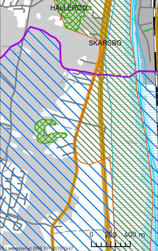 Förutsättningar - Riksintressen Utredningsområdet angränsar till E6 som är av riksintresse för kommunikation