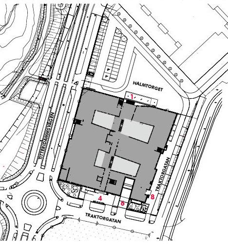 SITUATIONSPLAN På situationsplanen nedan finns adresserna med namn och nummer markerade.