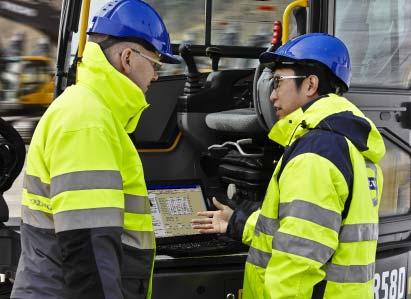 Volvo erbjuder sina kunder inbyggd servicevänlighet med säkert och bekvämt underhåll för maximal drifttid.