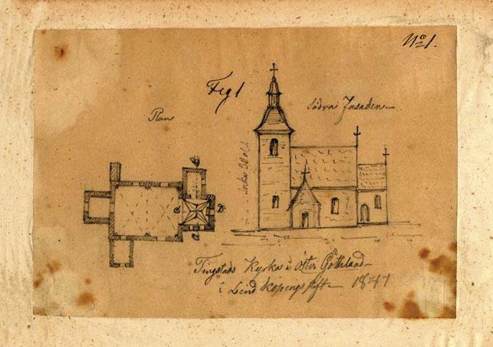 Tingstads kyrka I samband med att Norrköpings pastorat genomförde schaktningsarbeten på Tingstads kyrkogård inför anläggandet av en dräneringsledning, genomfördes en arkeologisk