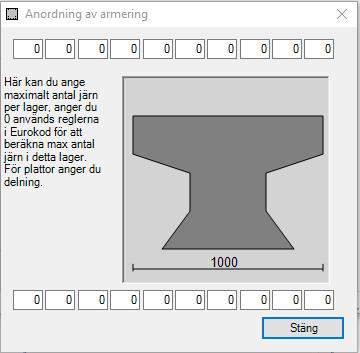 caeec220 Pelare betong Sidan 13(16) Armeringsalternativ för tryckarmering Dimensionera Given Symmetrisk Tryckarmering så att dragarmering nätt och jämt flyter (balanserad armering).