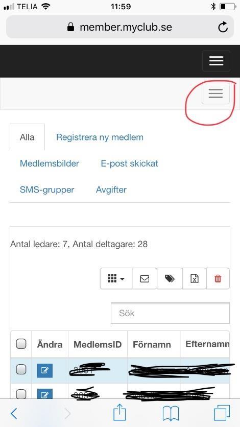 Om du bara har en grupp kommer den upp automatiskt. (b. 5) (b.