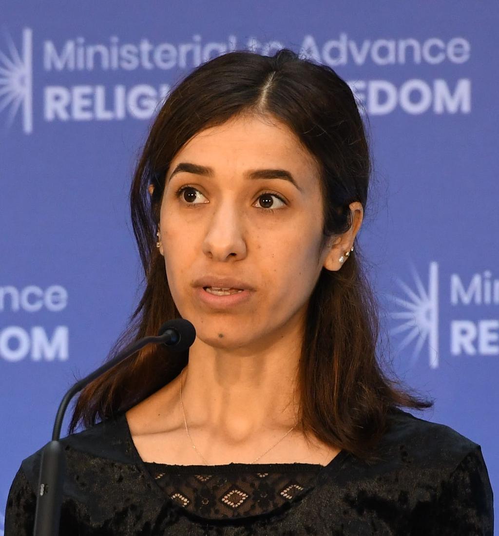 THE NOBEL PRIZE Nadia Murad Hon var fånge hos Islamiska staten idag