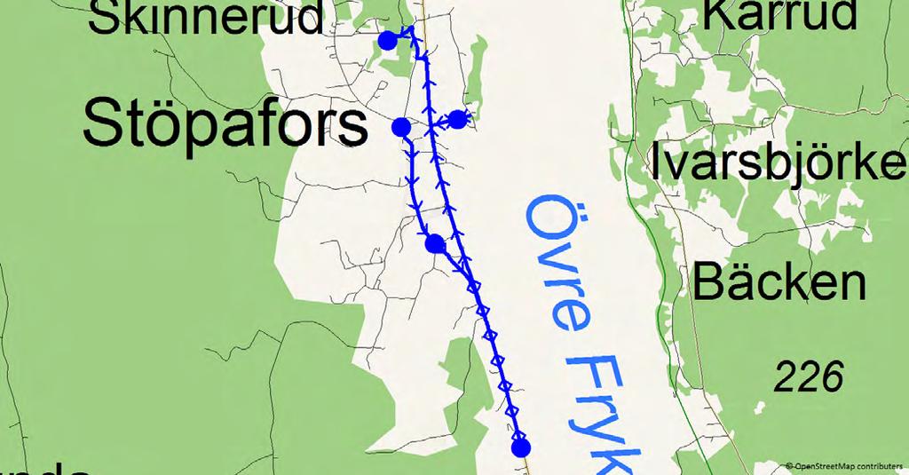 8/16/2018 12:39:33 PM Karta för Tur 6622 M - F Fordon 6621 Skolbuss 12 Sunne 6622 7.29 7.