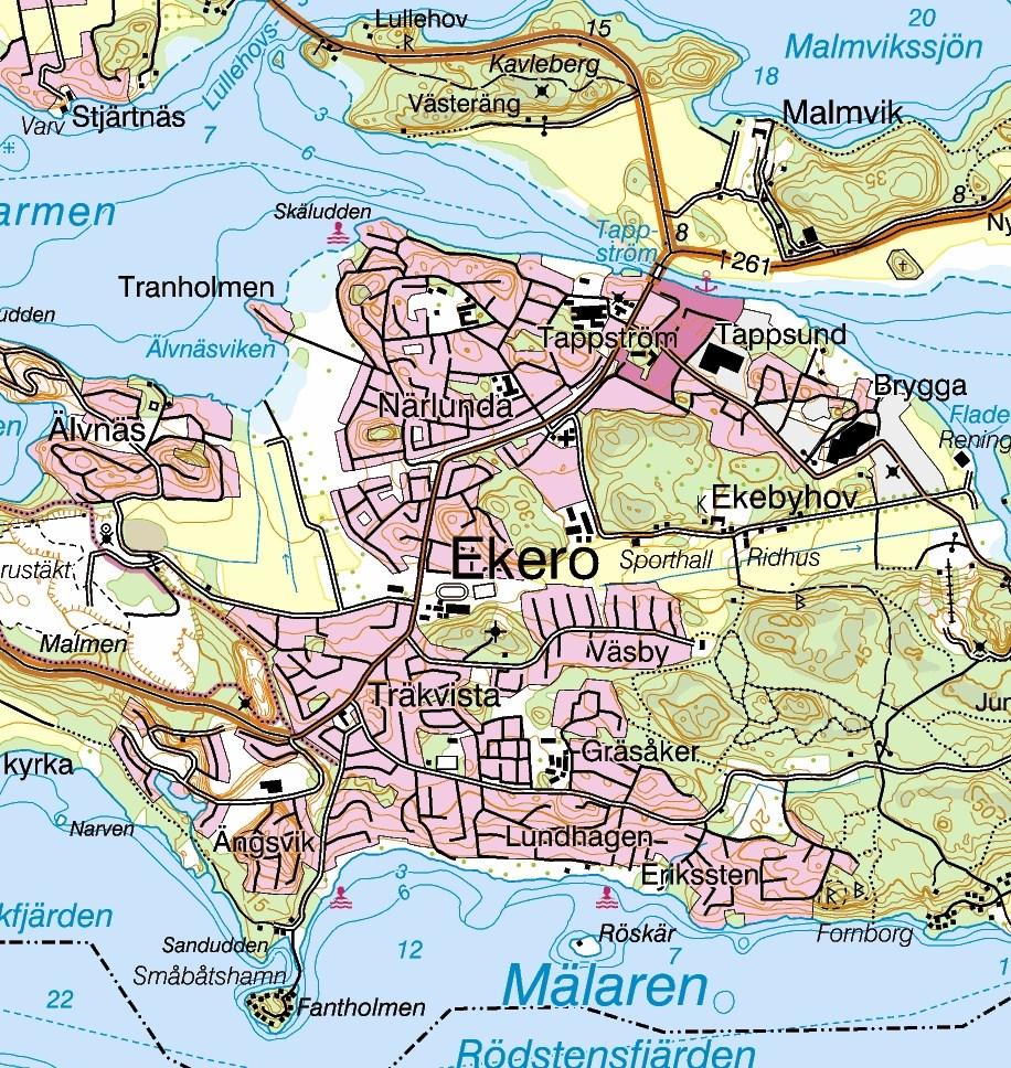 N 1 000 500 0 1 000 Meter Fig. 2. Terrängkartan med platsen för undersökningen markerad med svart fyrkant.