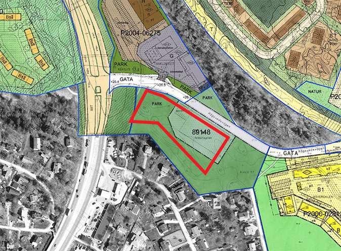 Sida 3 (8) Tidigare ställningstaganden Översiktsplan I Promenadstaden, översiktsplan för Stockholm, markeras att planområdet är grönområde idag. Framtida användning anges ej.