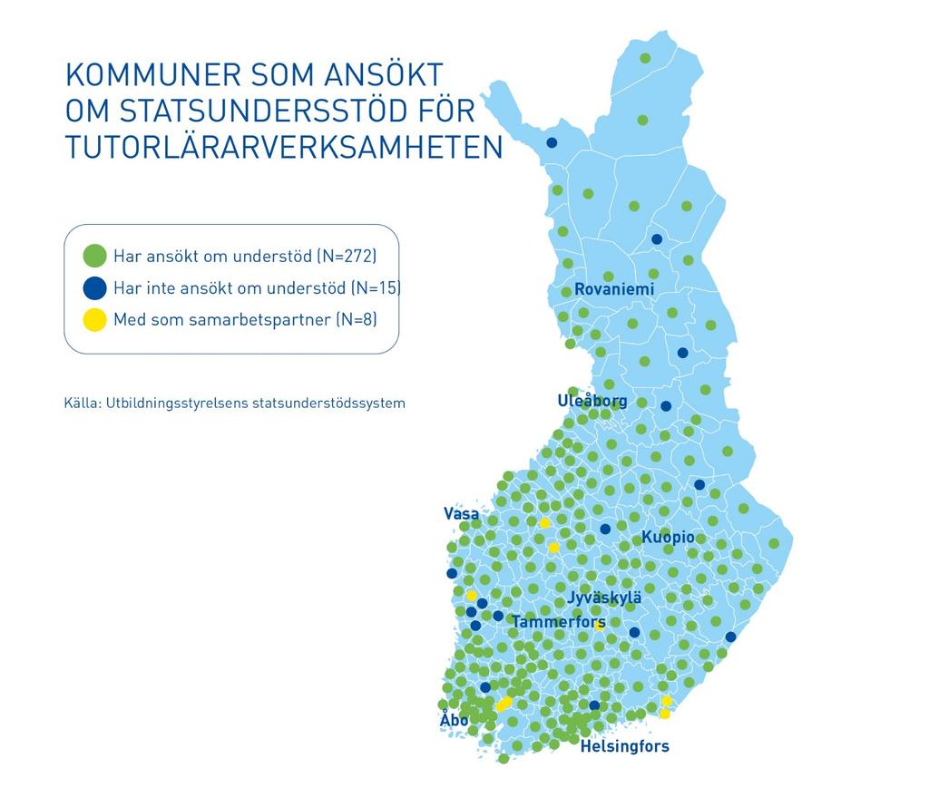 Tutorlärarverksamheten har bra nationell