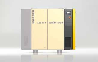 Serie ASD (T) SFC Varvtalsreglerad kompressor med synkronreluktansmotor Konstant tryck Volymflödet kan anpassas inom reglerområdet.