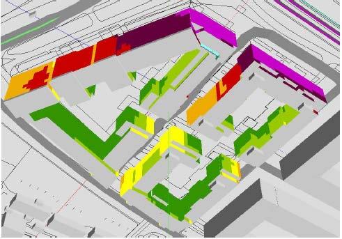 Innergårdarna kommer därmed få en ljudmiljö som innebär att uteplatser går att ordna på tyst- eller ljuddämpad sida. Vibrationer Planområdets läge nära järnvägen ger upphov till vibrationer.
