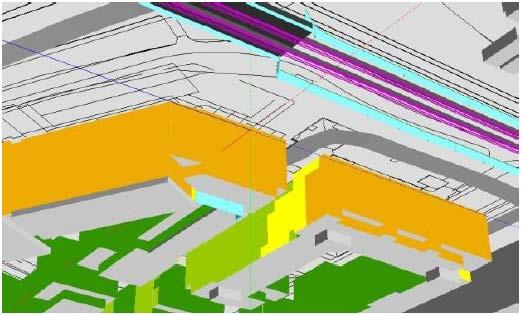 högre för de nedre våningsplanen och är positiv för ljudmiljön i markplan.