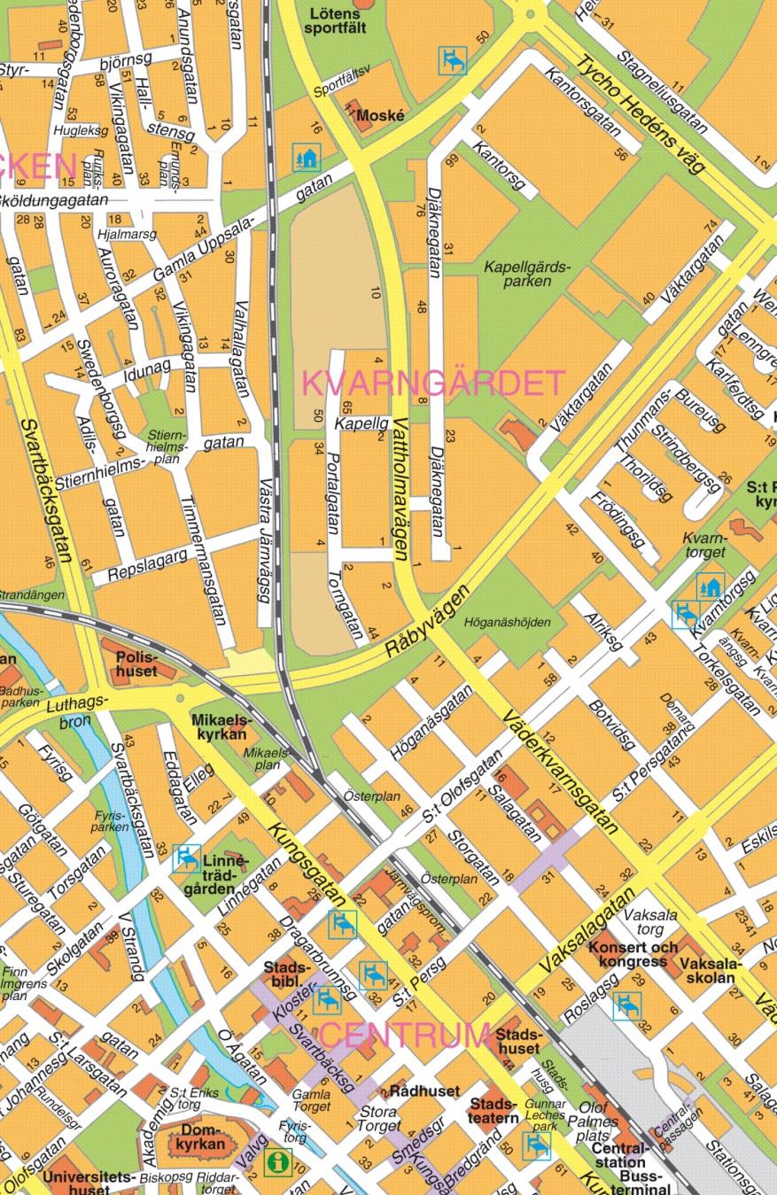 OMRÅDESFÖRUTSÄTTNINGAR OCH FÖRÄNDRINGAR Plandata Geografiskt läge, areal, och markägoförhållanden Planområdet ligger centralt i Uppsala i stadsdelen Kapellgärdet och omgärdas av Gamla Uppsalagatan i