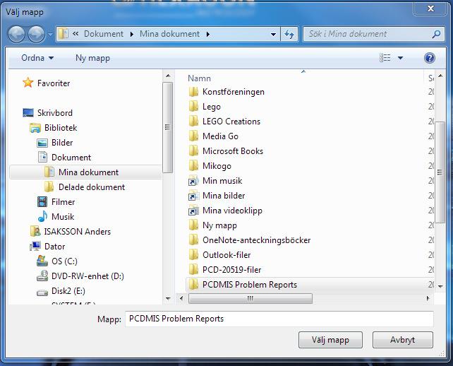 mätprogrammet, debugfilen och andra inställningar från PC-DMIS, och packar alltihop i en komprimerad fil.