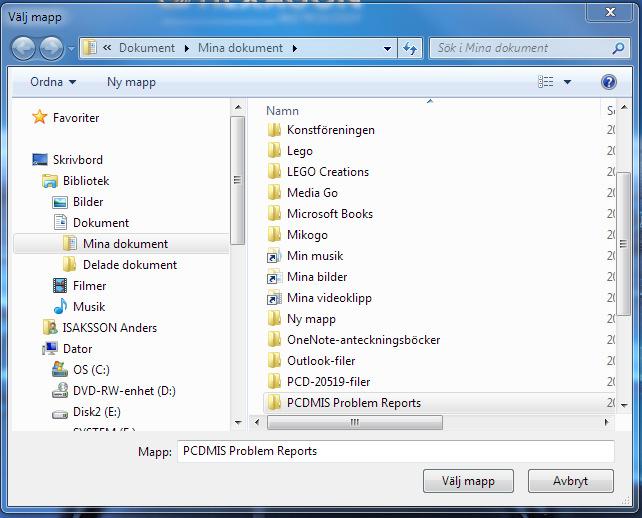 mätprogrammet, debugfilen och andra inställningar från PC-DMIS, och packar alltihop i en komprimerad fil.
