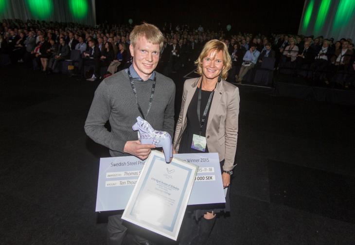 Swedish Steel: The Winner of University Challenge 2015: Thomas Stenberg, KTH Stenberg won the 2015 Swedish Steel Prize University Challenge for developing a quality