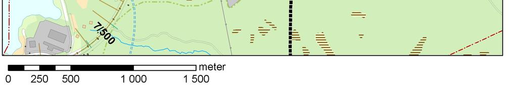 Intill Skärholmens centrum vid ca km 10/000, 10/500 och