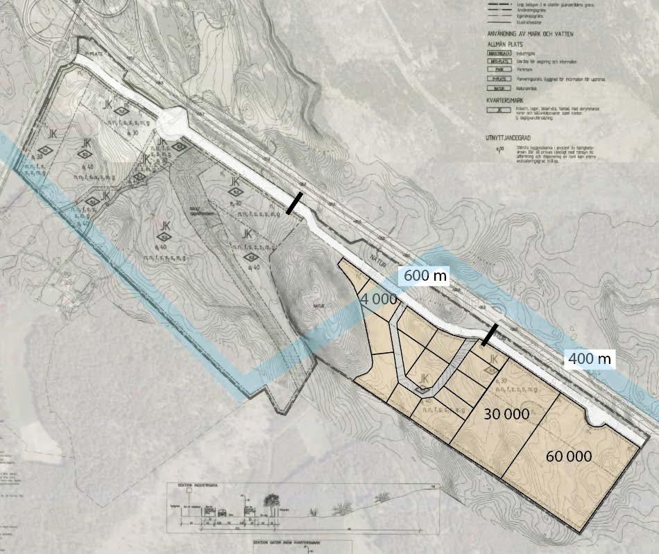 4/7 1. Projektets syfte, mål och effektmål 1.1. Syfte Projektet innebär en utbyggnad av mark för industri, lager och handel.