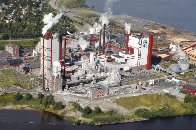 Jmf Industrisektorn Källa: SCB Fördubblat produktionen sedan 1970 Minskat energianvändningen med 15 TWh sedan 1970 SCA Östrand: Den nya anläggningen kommer