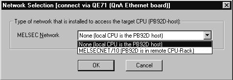 Konfiguration av nätverk med ProfiMap I menyn Master Parameter, kryssa i Download Selection/Use CPU/Network alternativt tryck på