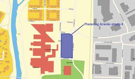 4 (18) 1 Orientering Aranäs etapp 4 utgör en del i stadsdelen Aranäs omfattande strategiska stadsförnyelse som har pågått under ett antal år.
