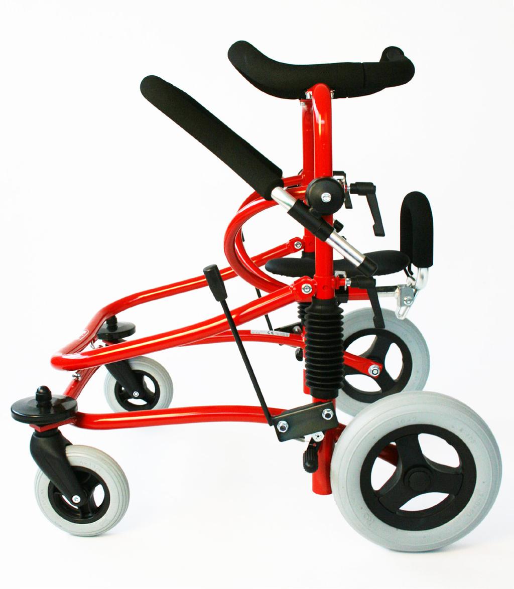 Miniwalk, ingår i produktserien Meywalk 2000. Miniwalk, storlek 1 och 2, är en gåstol till barn från cirka 1½ till 7 år.
