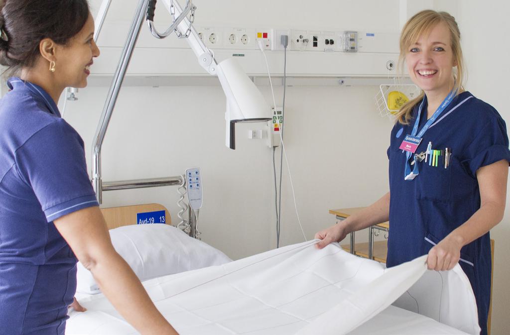 Patientsäkerhetsberättelse Komplikationsregistrering enligt Clavien-Dindo används inom kirurgin. Test med glidlakan har skett för att förhindra trycksår.