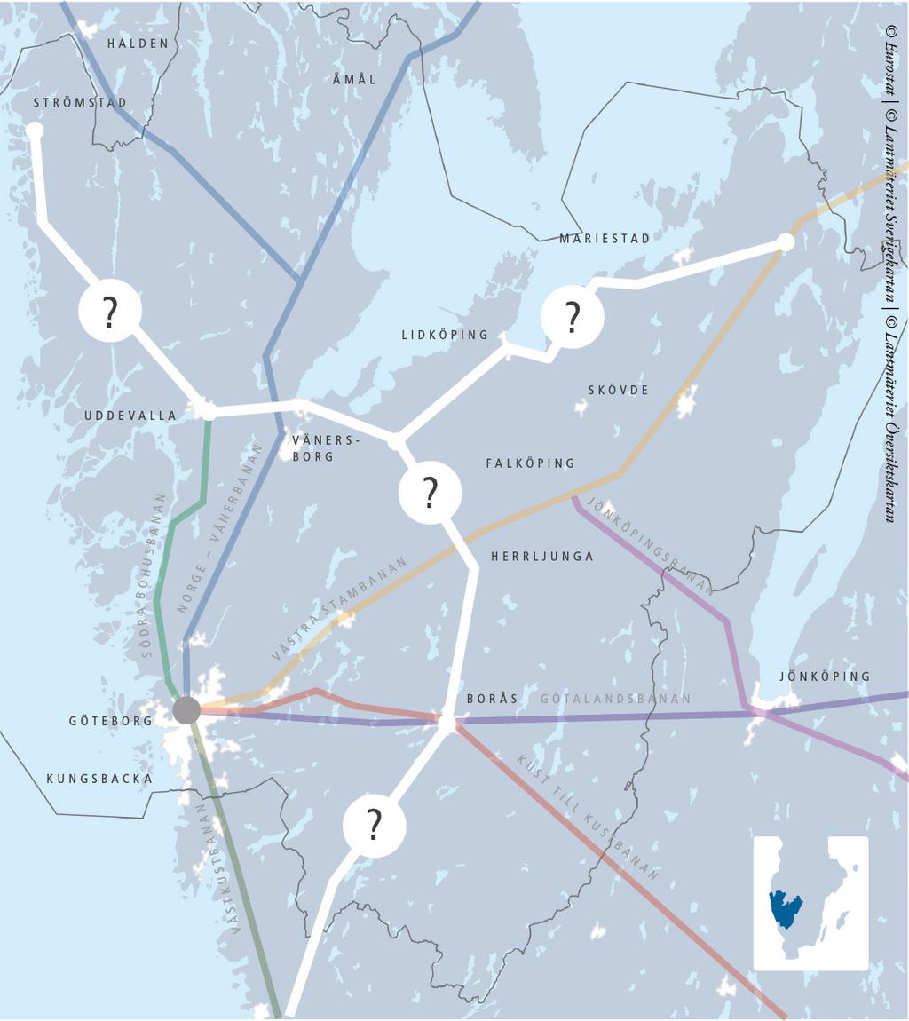 Fortsatt spårbyte ca 4km Säkerställa restider Mötesspår Grohed Ökad kapacitet tätare trafik och fler resmöjligheter Vänersborgs stn Ökad kapacitet och tillgänglighet, tätare trafik och fler