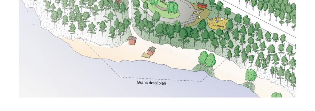 Väganslutningar för rastplatser ska dimensioneras och utformas likt korsningar. I detta fall är önskvärd sikt 230 meter och minsta godtagbara sikt 180 meter.