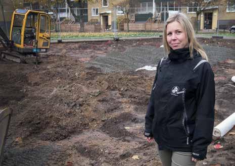 Förbättring av utemiljön på Rönneberga Under november månad har arbete pågått för att förbättra utemiljön kring den gemensamma lokalen Mysingen.