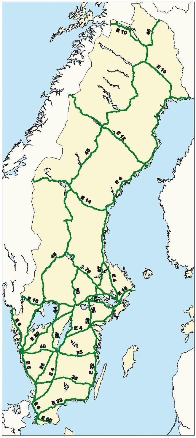 Pågående objekt 322 Staa Riksgränsen E4 Enånger Hudiksvall 68 W länsgr. - Vallbyheden E18 Sagån Enköping E18 Hjulsta Kista E20 Norra Länken 73 Nynäshamn Fors 51 S.