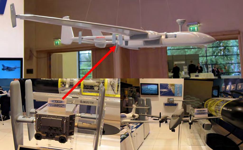 EL/I-3100 Spyhawk är ett kompakt flygburet multisensorsystem för övervakning. Små flygplan som Beechcraft alternativ UAV:er kan bära dessa system.