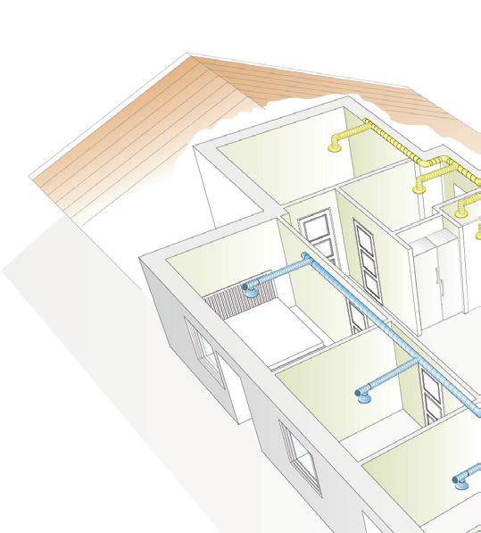 CASA Smart spiskåpor kopplas till den tryckstyrda CASA F takfläkten. Det finns även ett stort urval av andra spiskåpor för att passa olika typer av kök och inredningar som kan kopplas till takfläkten.