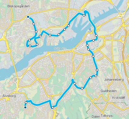 Dispens för dubbelledbussar i Sverige har utfärdats för trafik i Göteborg sedan 2005 (Vägverket, 2005:103) och sedan 2014 i Malmö (Transportstyrelsen, 2014:31).