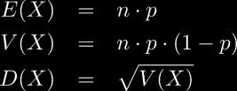 Normering: n p X k = n n k pk 1 p n k = 1 bevis med binomialteoremet Beräkning av väntevärdet: E X = k p X k = = n p n Exempel myntkast: p = 1 Τ2 ; n = 10 E X = 5 Väntevärde, varians,