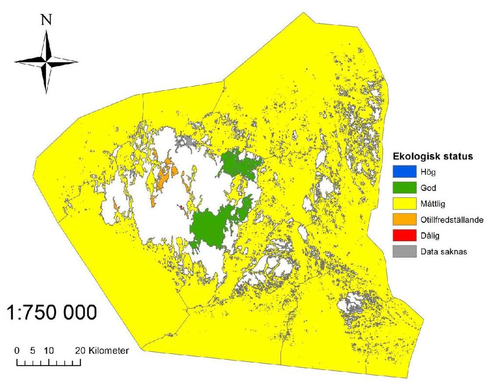 Större grundvattenområden i landskapet blev översiktligt kartlagda på 1990-talet men har inte utretts mer grundläggande.