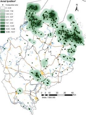 Urvalskriterier för naturtyper 14 st Totalareal baserat på artikel-17-rapportering Andel av naturtyp baserat på annan källa Många ansvarsarter