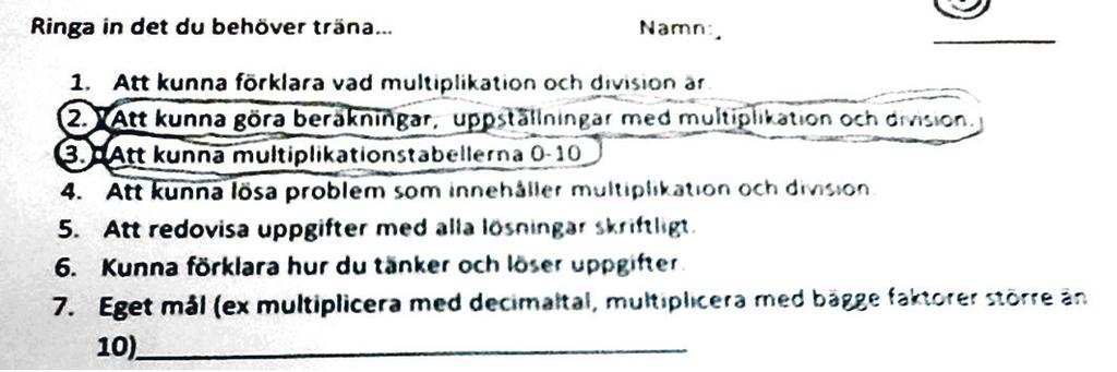 de förstår och målen i undervisningen är kopplade till förmågorna i matematik.