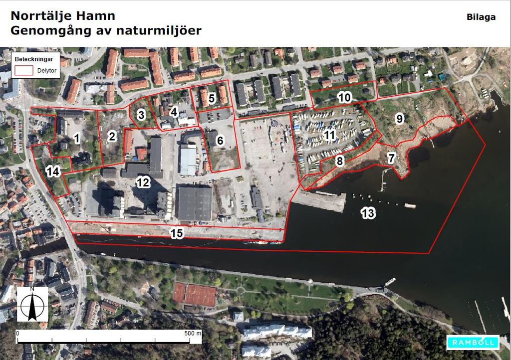 FÖRUTSÄTTNINGAR OCH FÖRÄNDRINGAR NATUR MARK OCH VEGETATION Planområdet består i nuläget av exploaterade ytor för villatomter, flerbostadshus och verksamhetslokaler.