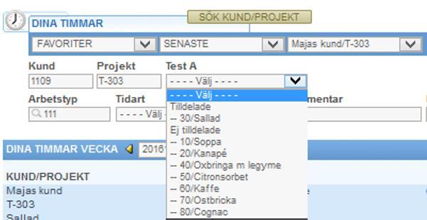 aktiviteten under rubrik Tilldelade och övriga under rubrik Ej tilldelade.