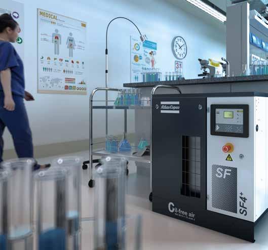 WORKPLACE AIR SYSTEM - KOMPRESSORER: LJUDET AV TYSTNAD Atlas Copcos WorkPlace Air System -kompressorer är mycket mer än tystgående luftkompressorer med integrerad luftbehandlingsutrustning.
