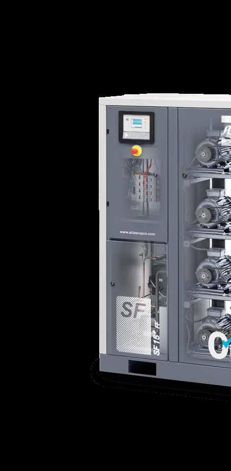 SF + 8-22: MODULÄR OCH FLEXIBEL SF + 8-22 multi-scrollenheter har fördelarna och flexibiliteten hos ett modulärt system med två till fyra kompressormoduler integrerade i en huv.