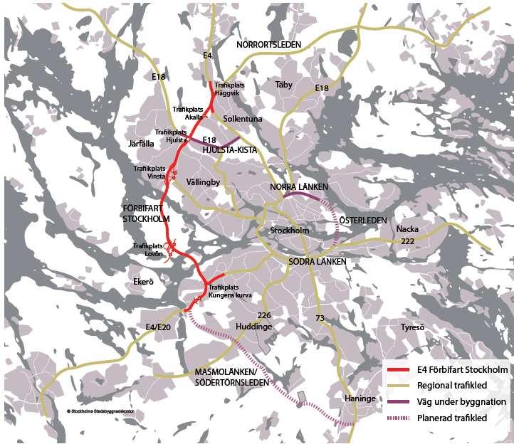 3 (10) S-Dp 2010-04710-54 Karta: Förbifartens sträckning markerat i rött mellan Skärholmen och Häggvik. Befintliga förhållanden Planområdet består av skogsmark i Lunda. Området saknar delvis plan.