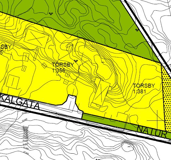 Vändplan Torsby 1:356 och 1:381 Planen möjliggör anläggning av en vändplan vid fastigheterna så att bl a kravet för