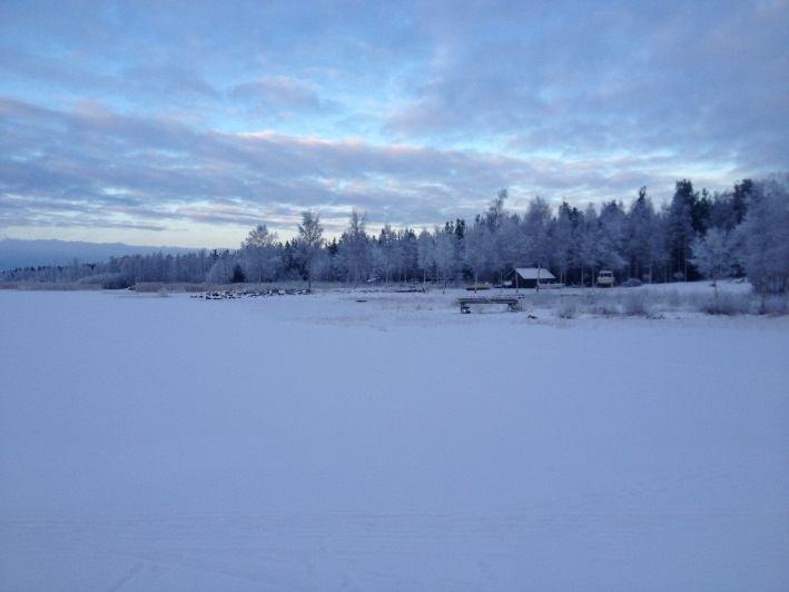 En stor del av området är bebyggt.