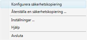 Säkerhetskopiera filer Add Backup Plan (Lägg till säkerhetskopieringsplan) på WD Backup-skärmen: Configure backup (Konfigurera säkerhetskopiering) i